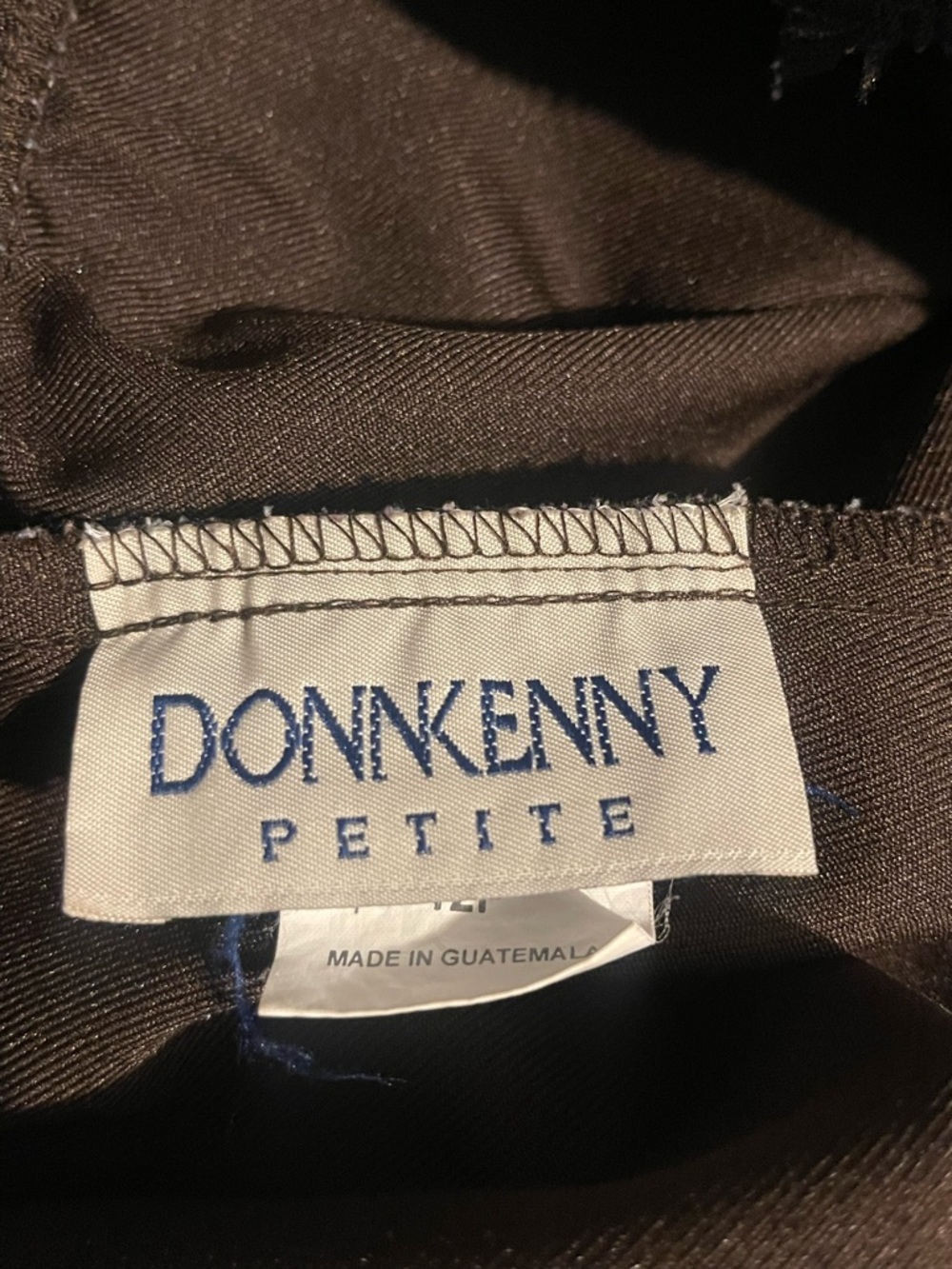 VTG Donnkenny Women's Wide-Leg Pull-On‎ Capris in Brown - Picture 8 of 9